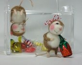 Needle Felted Animal Dressed Mouse & Bunny Class Needle Felting to create BOTH the Bunny and Mouse (Kit Available and sold separately)