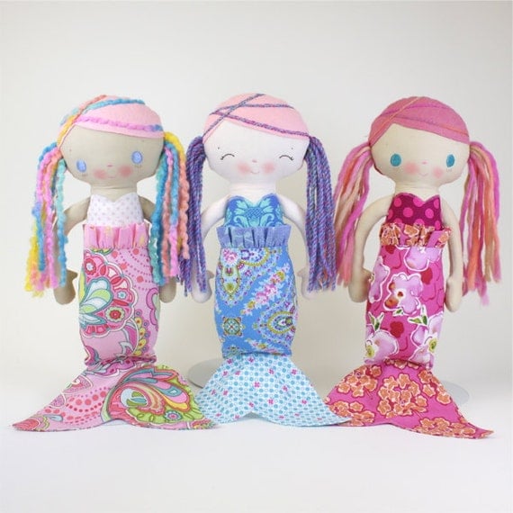 MerMae Mermaid PDF Doll Pattern