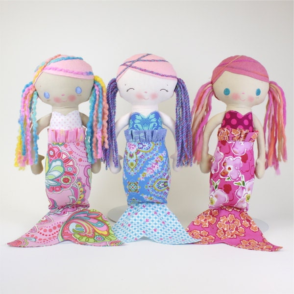 MerMae Mermaid PDF Doll Pattern