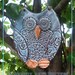 Hand made Owl Wall Hanging - Pottery Stoneware Garden Ornament - Made to Order