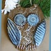 Hand made Owl Wall Hanging - Pottery Stoneware Garden Ornament - Made to Order