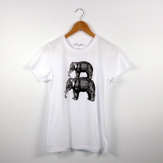 Elephants Women Tee - S, M, L, XL