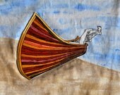 Canoedling Embroidered Wall Hanging