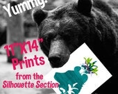 11x14 Print from Silhouette Section, Your Choice, see Silhouette Section for All Your Options