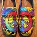 Peace and Paisley Painted TOMS TOMS included in this listing