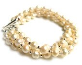 Affordable Handmade Swarovski Custom Order Bridal Bridesmaid Bracelet Jewelry Cuff Wedding Accessories Costume Pearl Crystal Unique - Tellus