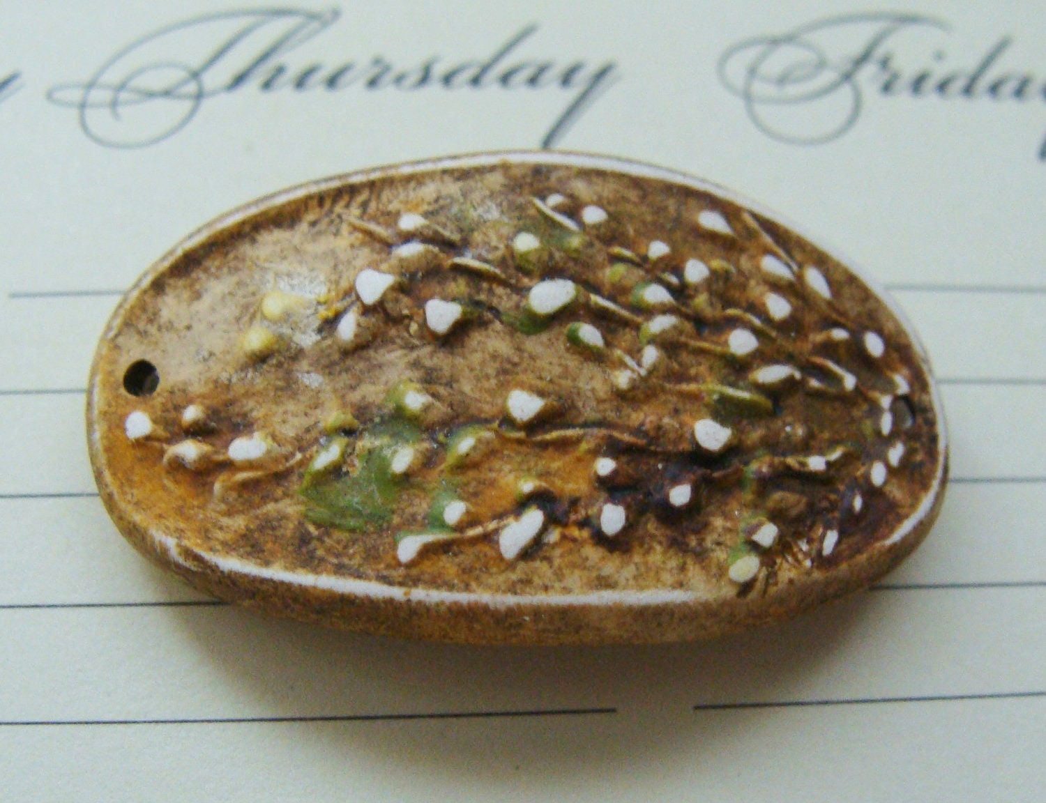 Gold Willow Cuff Bracelet Bead
