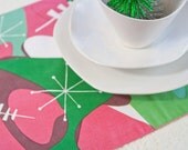 Retro Modern Holiday Placemat Atomic Age Boomerang - Retro Romp