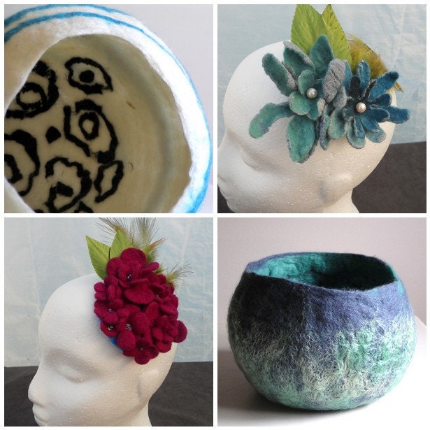 3 pdf tutorials. how to wet felt flowers. limited time offer