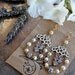 Vintage Pearl and Art Deco Rhinestone Dangling Earrings....Sophie