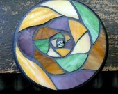Autumn Leaves Spiral Mandala
