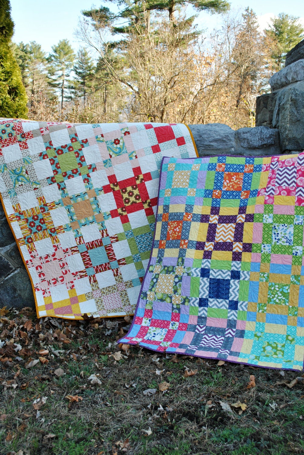 PDF Baby, Lap or Twin QUILT PATTERN...., Layer Cake, Fat Quarter and Fat Eighth friendly, Crossroads