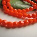Tangerine Faceted 4mm Czech Glass Beads(str) b1950