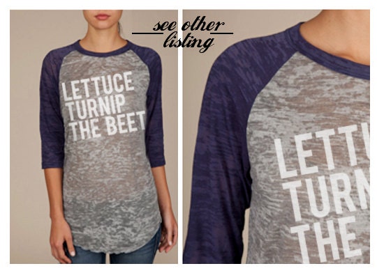 lettuce turnip the beet - heather grey track tee - men's size S, M, L, or XL