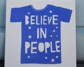 Believe in People ceramic tile