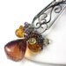 Sweet Plum Necklace - Sterling Filigree and Ametrine