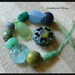 Bead Salad Eclectic Mix of Lampwork and Metal by Catalina Glass SRA Blue Green