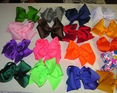 Extra large boutique custom bow you choose color pageant