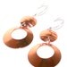 Copper drop Earrings