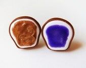 Peanut Butter and Jelly Earring Studs