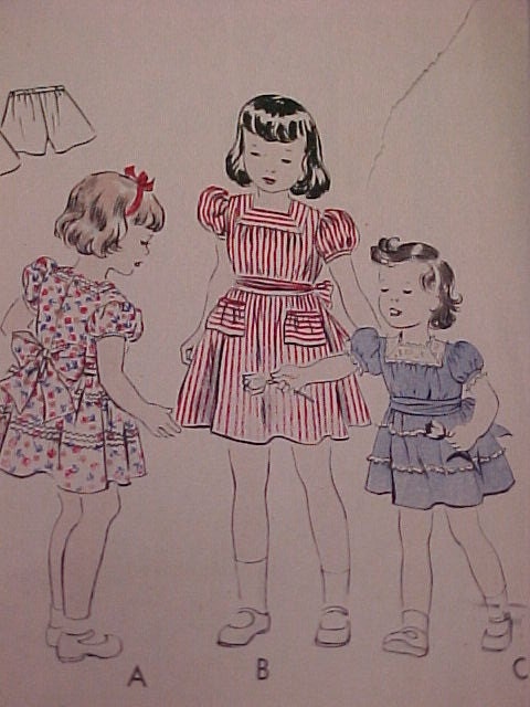 Vintage VOGUE Pattern Girl sz 6