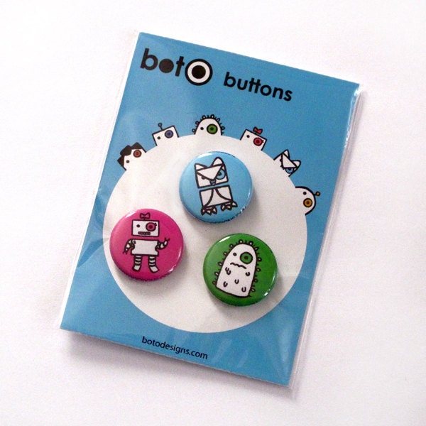 Boto Buttons (Set of 3) - Pick 3