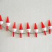 10 Vintage Christmas Santa Claus Card Holders Plastic Lot