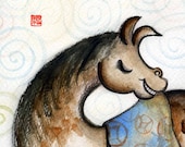 resting horse ( Zodiac Print )