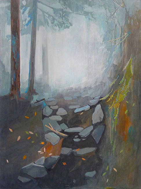 Foggy Trail - original painting