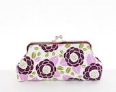Clutch Purse Bridesmaid Gift Eggplant Aubergine Bloom