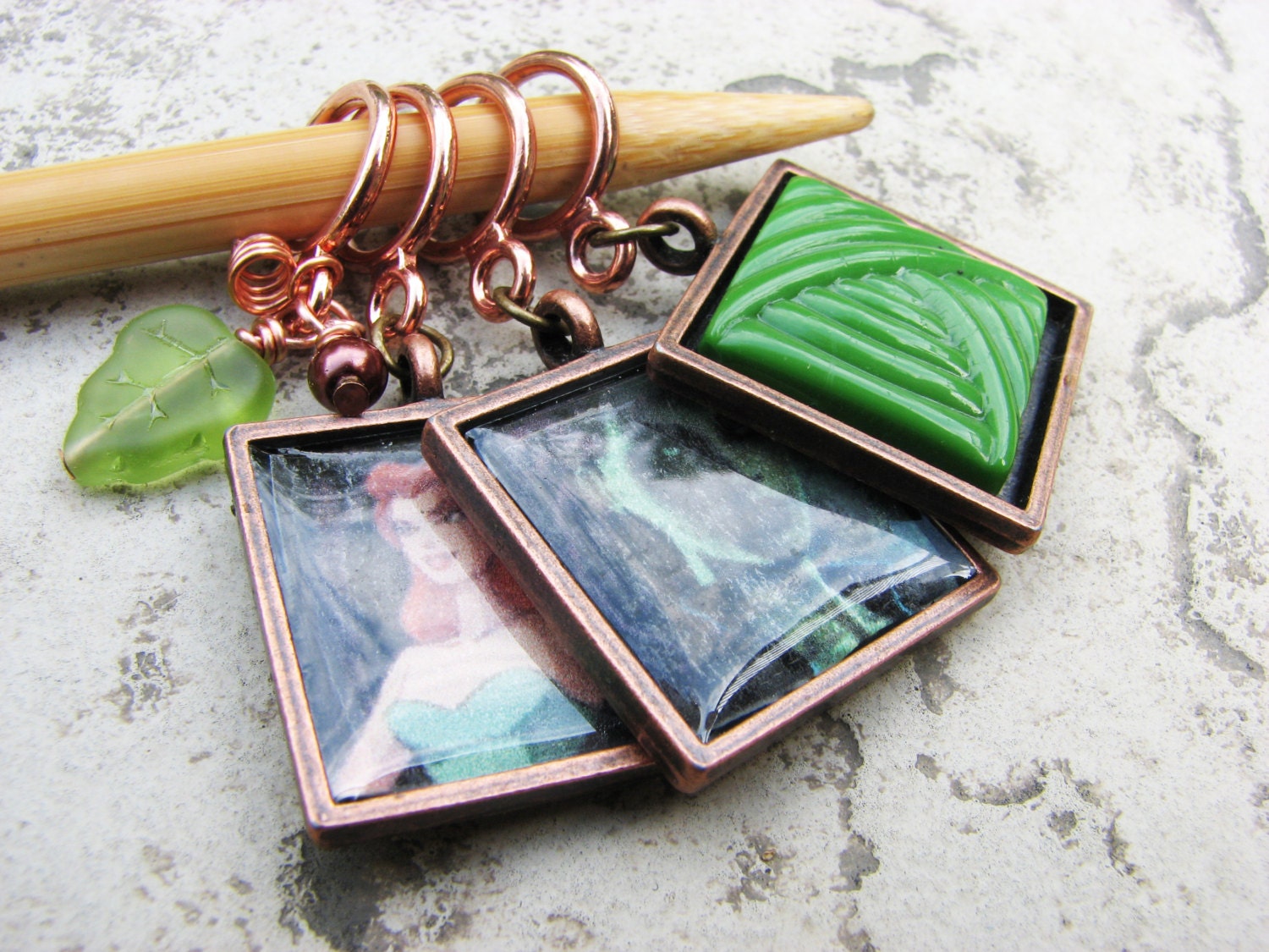 Poison Ivy Villain Non-Snag Stitch Markers