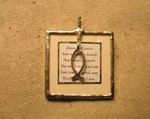 Amazing Grace...Hand Soldered Glass Pendant