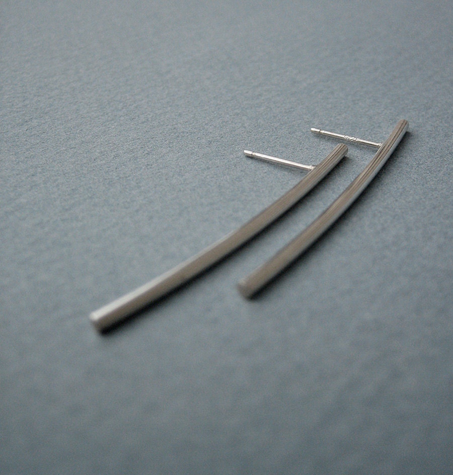 Modern Sticks, post earrings, Made to Order