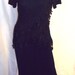 SL Fashions Vintage Navy Blue Maxi Dress Holidays Evening & Cruise Wear Size 10