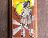 copper wall art, vintage photograph, vintage illustration, 1970s pattern, kids wall art, rustic, wood art, wood wall art, hand painted wood - FartsyArts