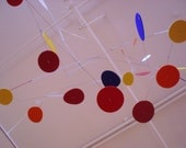 Very Large Modern Art Hanging Mobile Omega Kinetic Sculpture