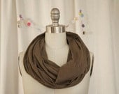 Organic Cotton Infinity Scarf/ Olive