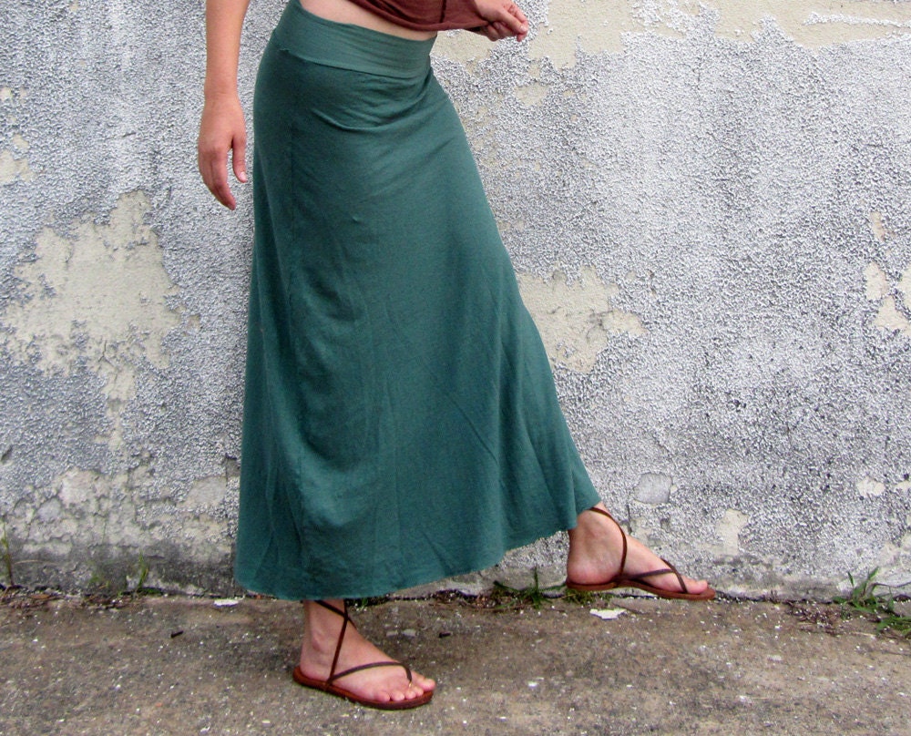 Organic Long Simplicity Skirt (hemp/organic cotton knit)