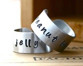 Peanut Butter and Jelly BFF ring set