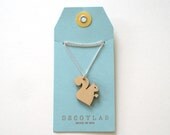 Wood Squirrel Pendant