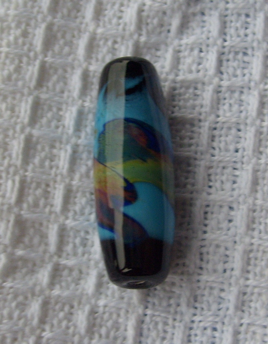SALE    Handmade Focal Bead, Black Cosmos