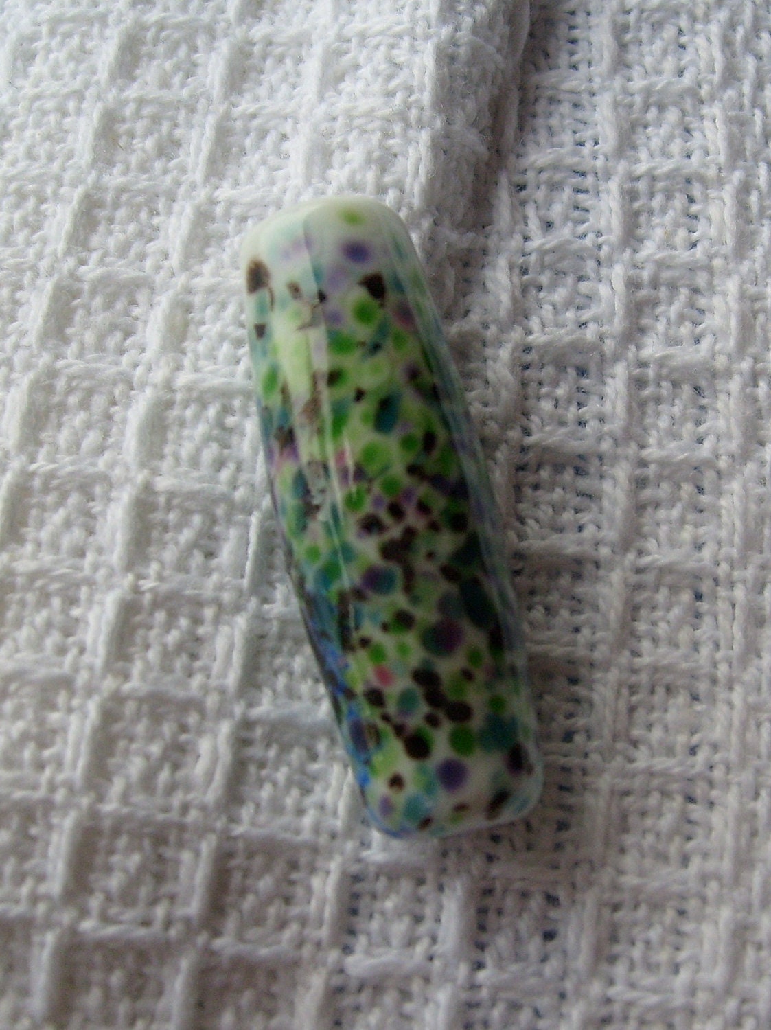 SALE    Handmade Focal Bead,  Forest Sprinkle