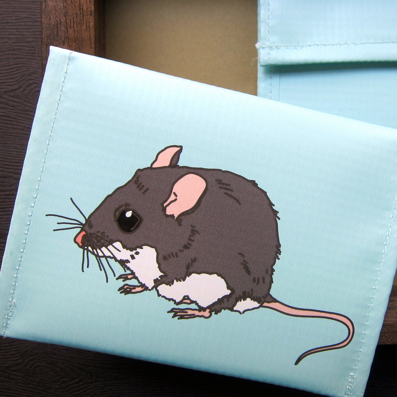 Deer Mouse Coin Purse / Pouch / Wallet --Eco Friendly