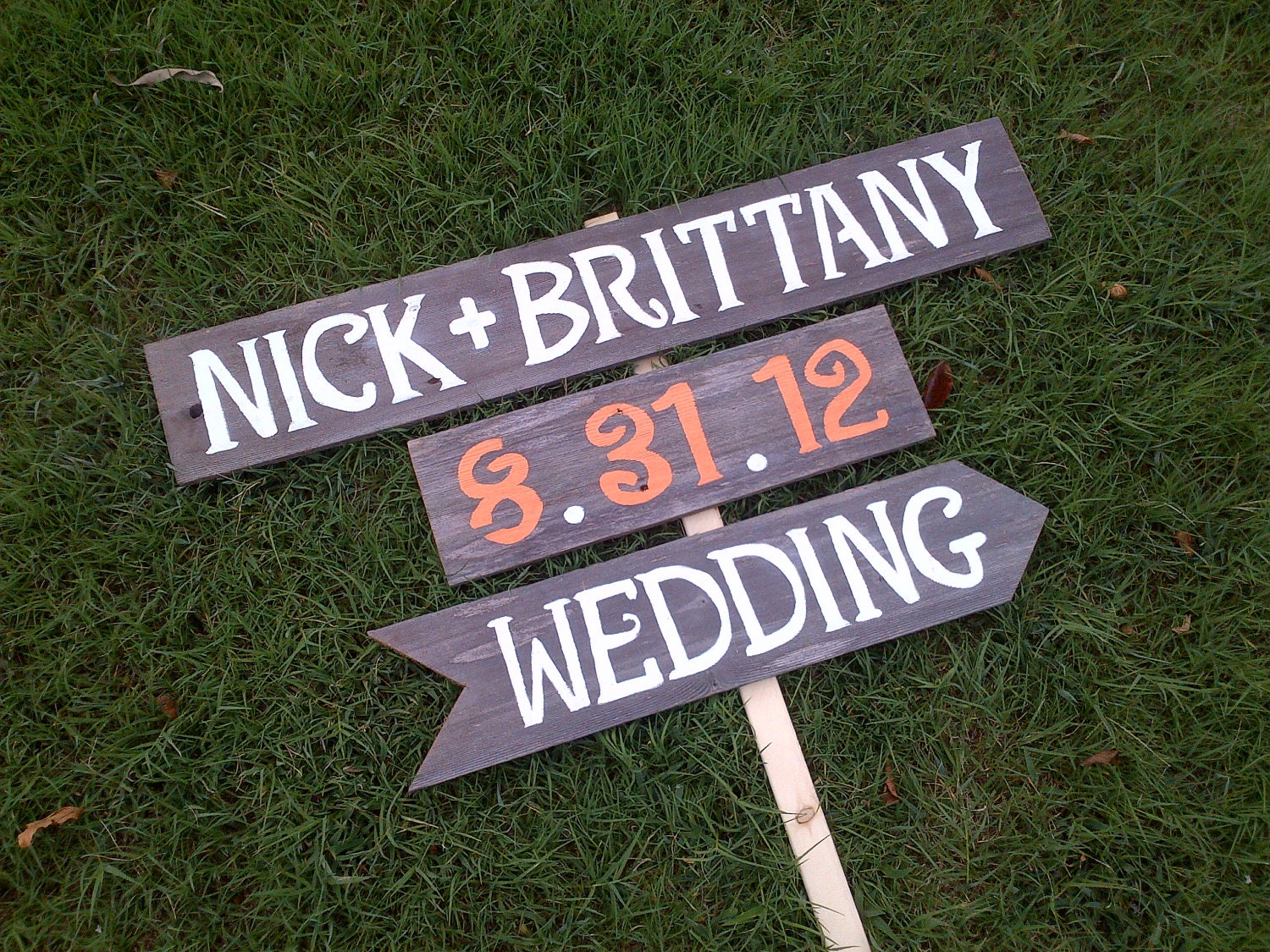 Names Date Wedding Sign Reception Signs. Parking Signs. Restrooms Sign. Cocktails sign Outdoor Wedding Decorations Fall Orange Wedding