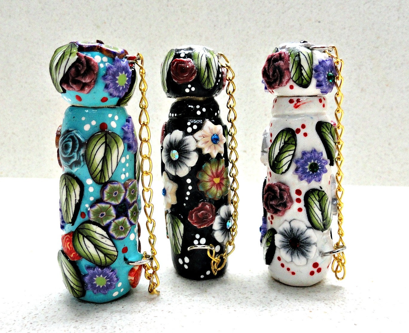 Women accessories-Decorated needle cases handmade of polymer clay -choose your favorite by artefyk