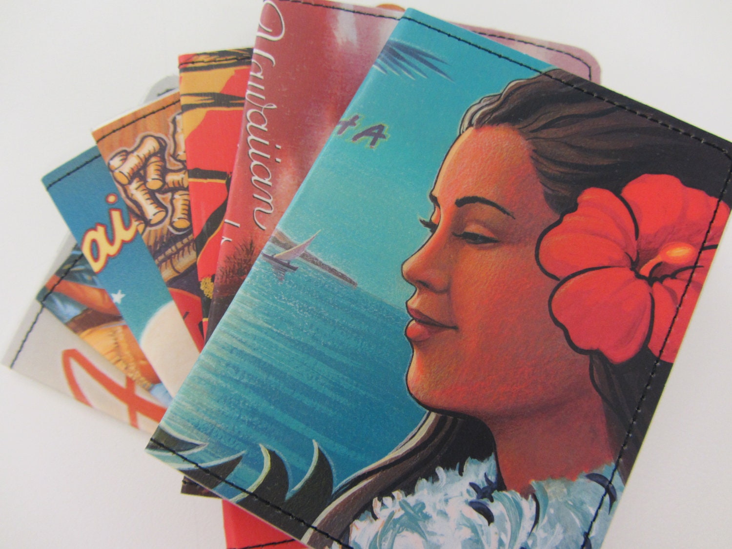 Slim Wallet- Hawaii Aloha Hula Postcard- Choose 1