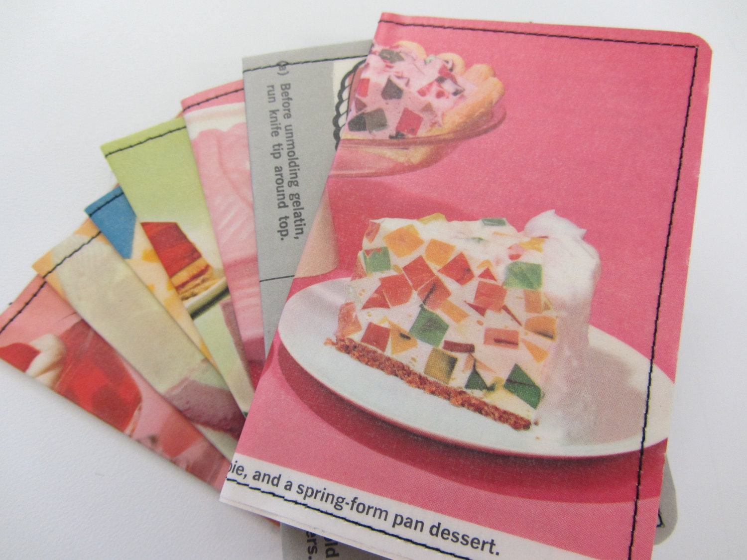 Slim Wallet- Vintage Cookbooks- Jello - choose 1