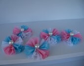 Three Toned Crepe Paper Embellishments or Cupcake Toppers for Birthday Party Il_170x135