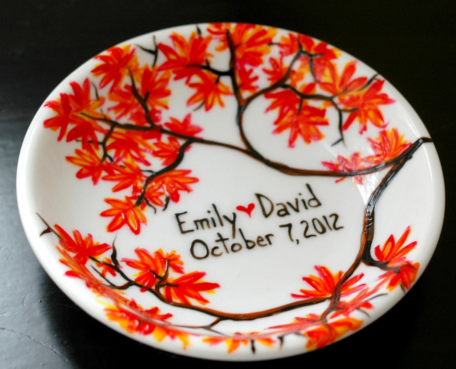 Custom Painted Ring Dish