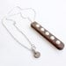 Wood and White Stone Necklace from the "Palette" collection - Norwegian Wood x Devin Barrette Collaboration
